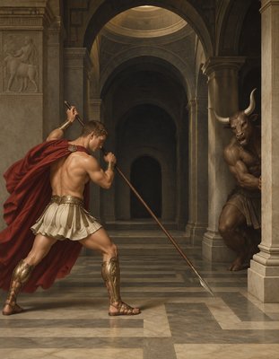 a painting of a man dressed as a roman warrior