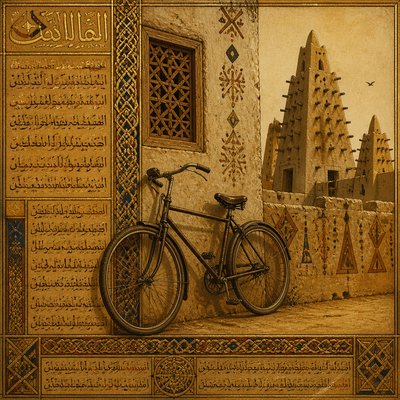 bicyle resting against a wall
