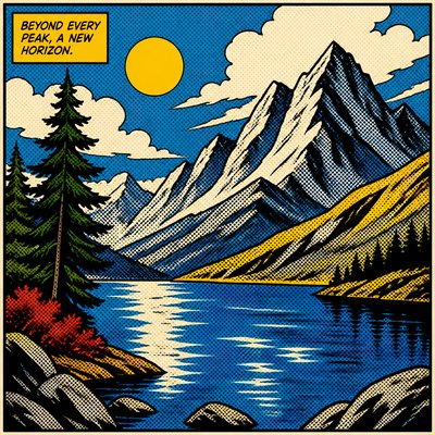serene landscape with mountains and water