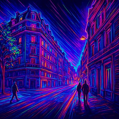 Neon Pop Art Style Style Transfer Example