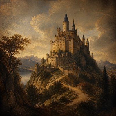 majestic castle on a hilltop