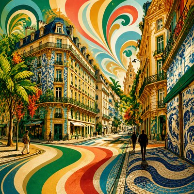 Brazilian Art Style Style Transfer Example