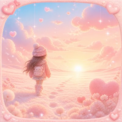 a solitary figure walking toward a glowing horizon across an empty plain, moody atmosphere, no text or lettering