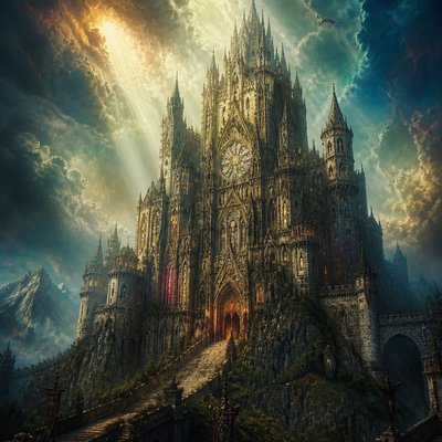 majestic castle on a hilltop