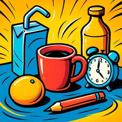 still life with everyday objects