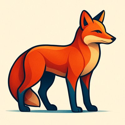animal standing in natural pose