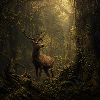 animal standing in natural pose — Forest Nature Art