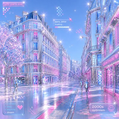 Y2K Aesthetic Style Transfer Example