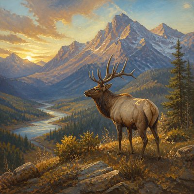 animal standing in natural pose