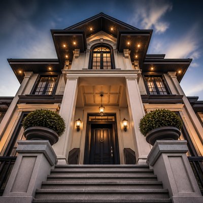 house with front view — Dramatic Foreshortening Art Style