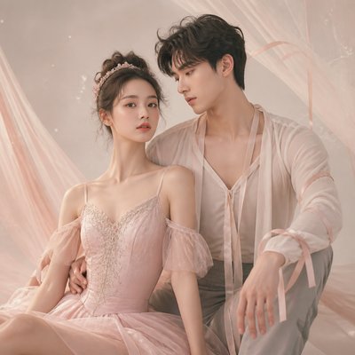 portrait of two people together