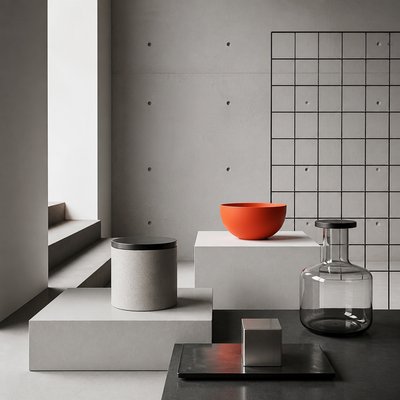 still life with everyday objects — Modern Architecture Art