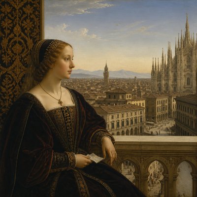 wide landscape with natural scenery — Milan Art Style