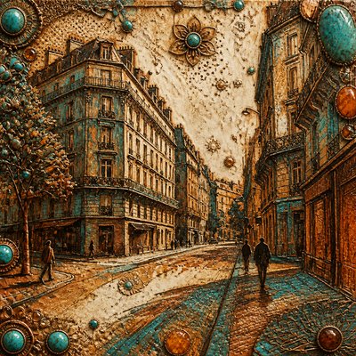Bohemian Jewelry Design Style Transfer Example