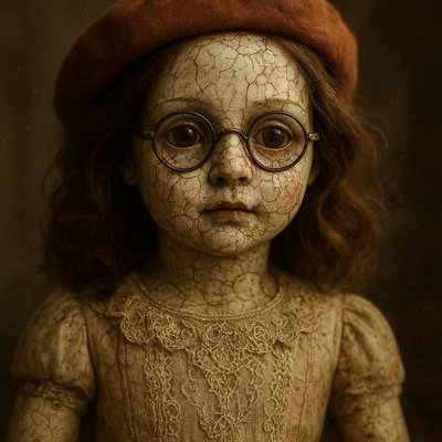 Creepy Doll Art Style Style Transfer Example