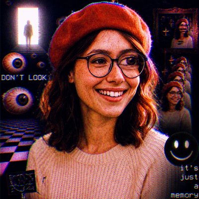 Weirdcore Aesthetic Style Transfer Example