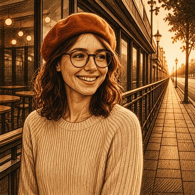 Leading Lines Art Style Style Transfer Example