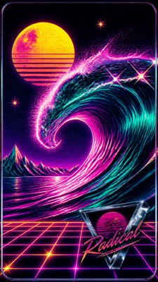 an ocean wave curling under moonlight, no people