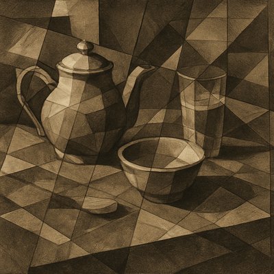 still life with everyday objects