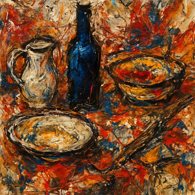 still life with everyday objects