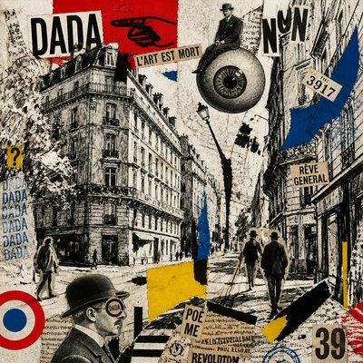 Dada Art Style Style Transfer Example