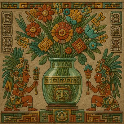bouquet of flowers in a glass vase