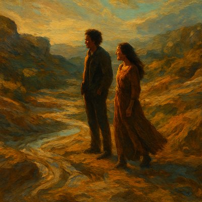 portrait of two people together