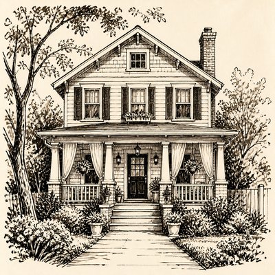 house with front view