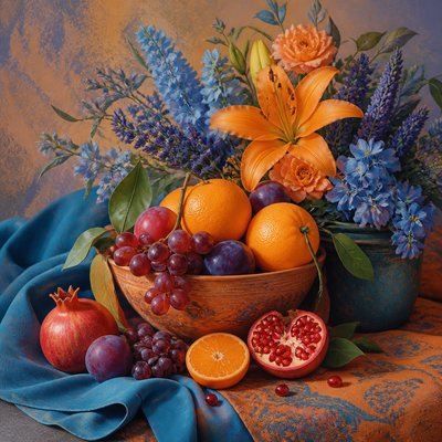 Split-Complementary Colors Art Style 3