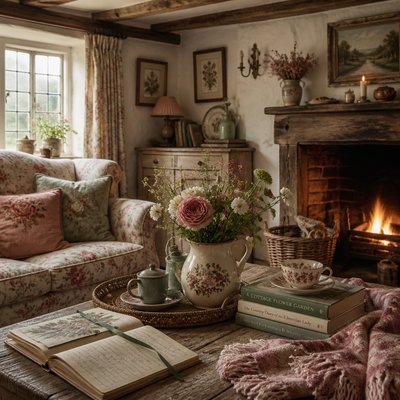 still life with everyday objects — English Cottage Interior Design