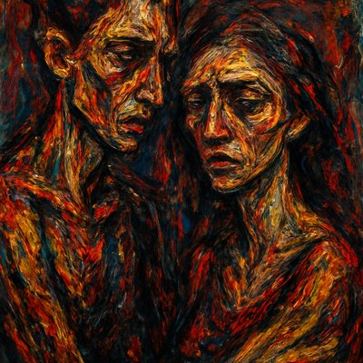 portrait of two people together