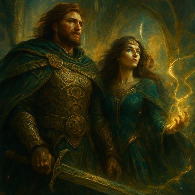 portrait of two people together