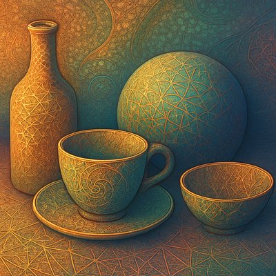still life with everyday objects