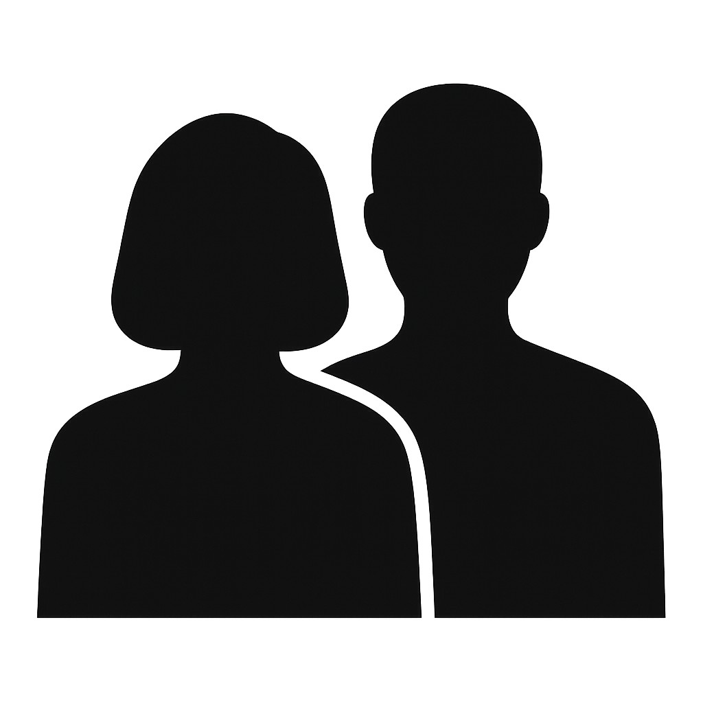 portrait of two people together