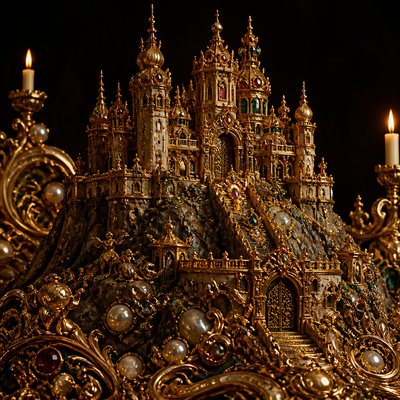 majestic castle on a hilltop