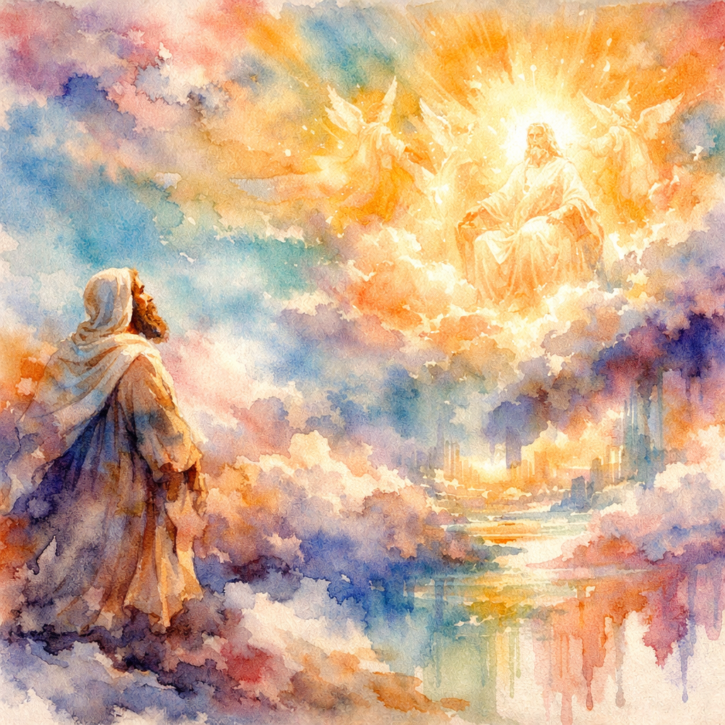 Enoch a righteous man, whose eyes were opened by God, saw the vision of the Holy One in the heavens