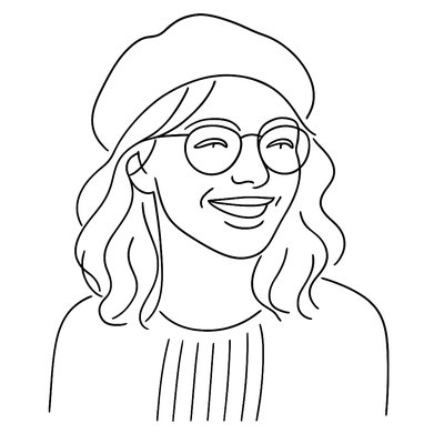 Minimalist Line Portrait Style Style Transfer Example
