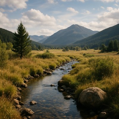 wide landscape with natural scenery