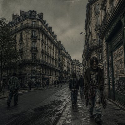 Grunge Fashion Style Style Transfer Example
