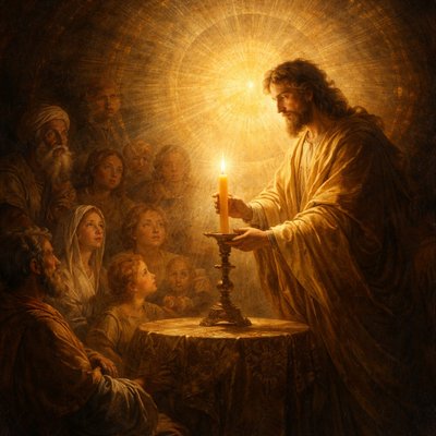 “No man, when he hath lighted a candle, covereth it with a vessel, or putteth it under a bed; but setteth it on a candlestick, that they which enter in may see the light.” (Luke 8:16, KJVA)
