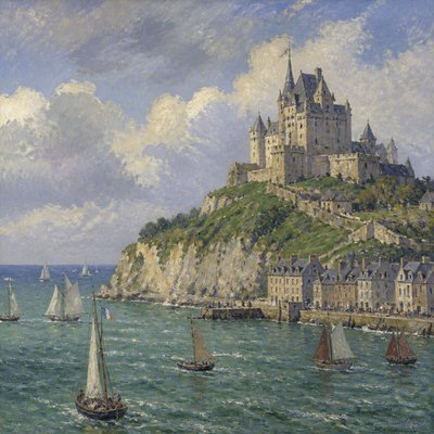 majestic castle on a hilltop