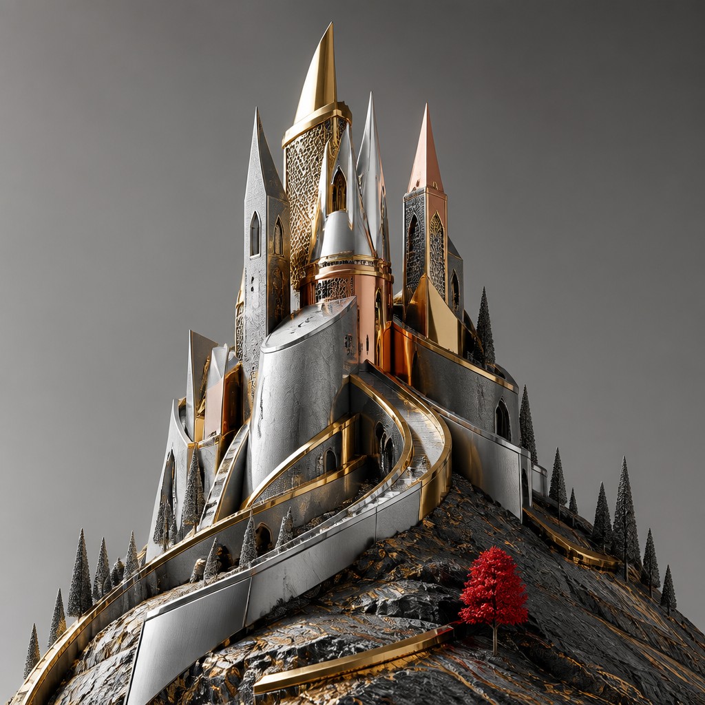 majestic castle on a hilltop