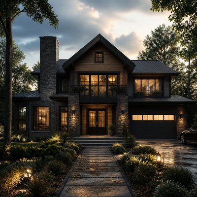 house with front view