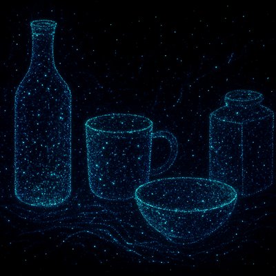 still life with everyday objects