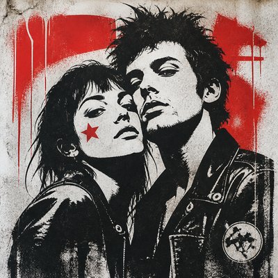 portrait of two people together