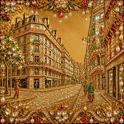 Mughal Jewelry Design Style Transfer Example