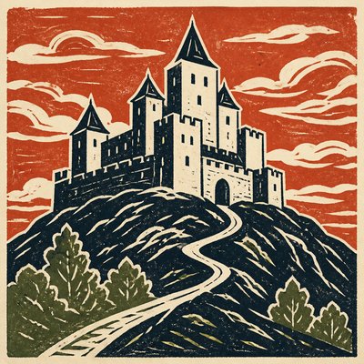 majestic castle on a hilltop