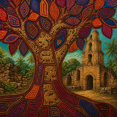 a tree in nature — Panamanian Art Style