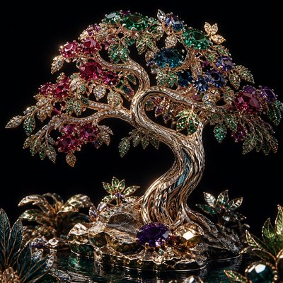 a tree in nature — Luxury High Jewelry Design