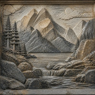 Stone Carving Sculpture Art Style 2